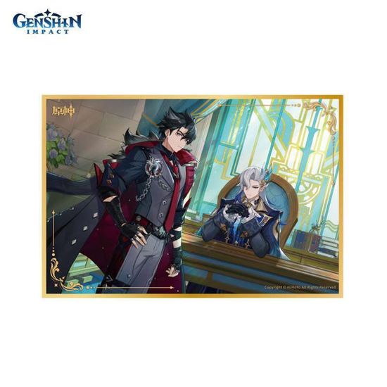 Доска шикиши Genshin Impact Ризли Wriothesley Нёвиллет Neuvillette Toward the Morning Star in Deep Water 6942421102199