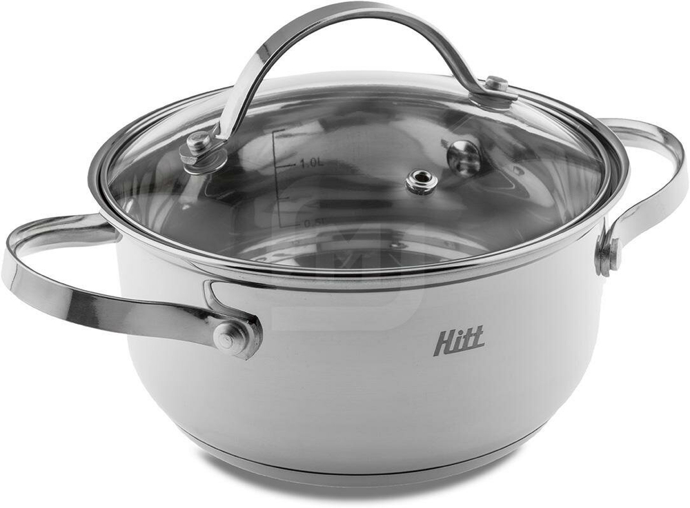 Кастрюля HITT Bravo 1,5 л со стекл. крышкой