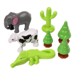 Железная дорога на бат. со светом, звуком и дымом, коробка 1388-03