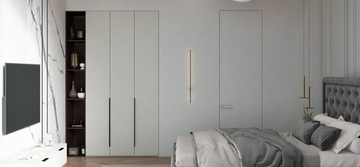 Шкаф BOSS STANDART 120 - 3Д Шиншилла серая