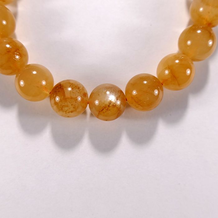 Бусина из лунного камня с гидрогетитом, шар гладкий 12 мм