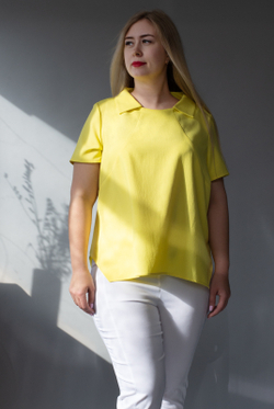 Блузка женская 3639ВП, желтый #259Ж093639ВП
