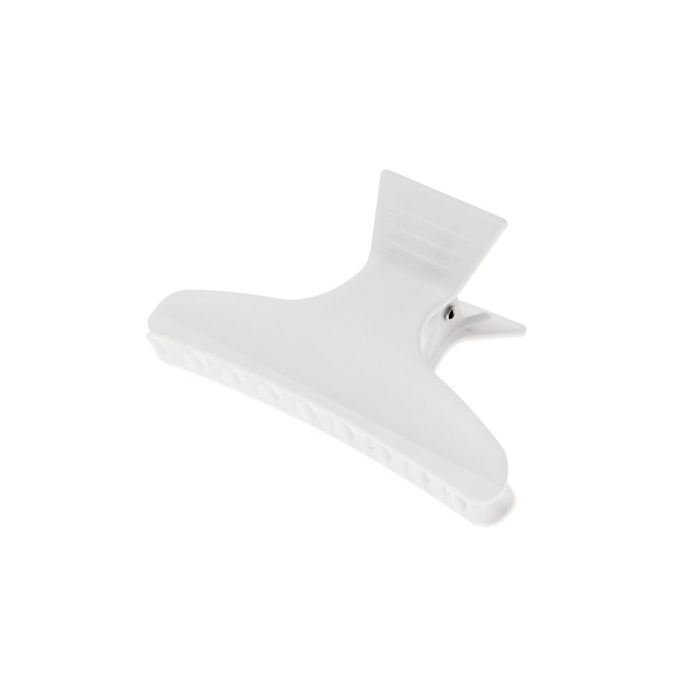 Зажим для волос Harizma “бабочка” белый, 12 штук (h10896-01)