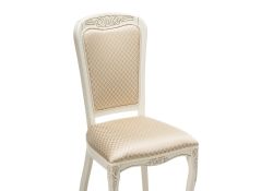 Деревянный стул Клето патина золото / слоновая кость