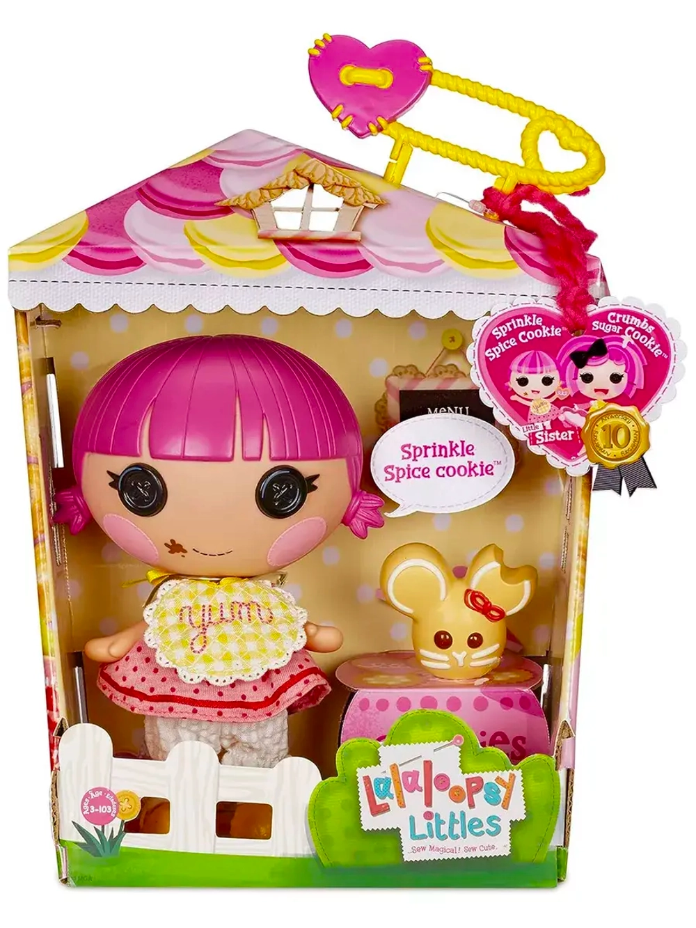 Кукла Лалалупси Sprinkle Spice Cookie и питомец мышка 577201