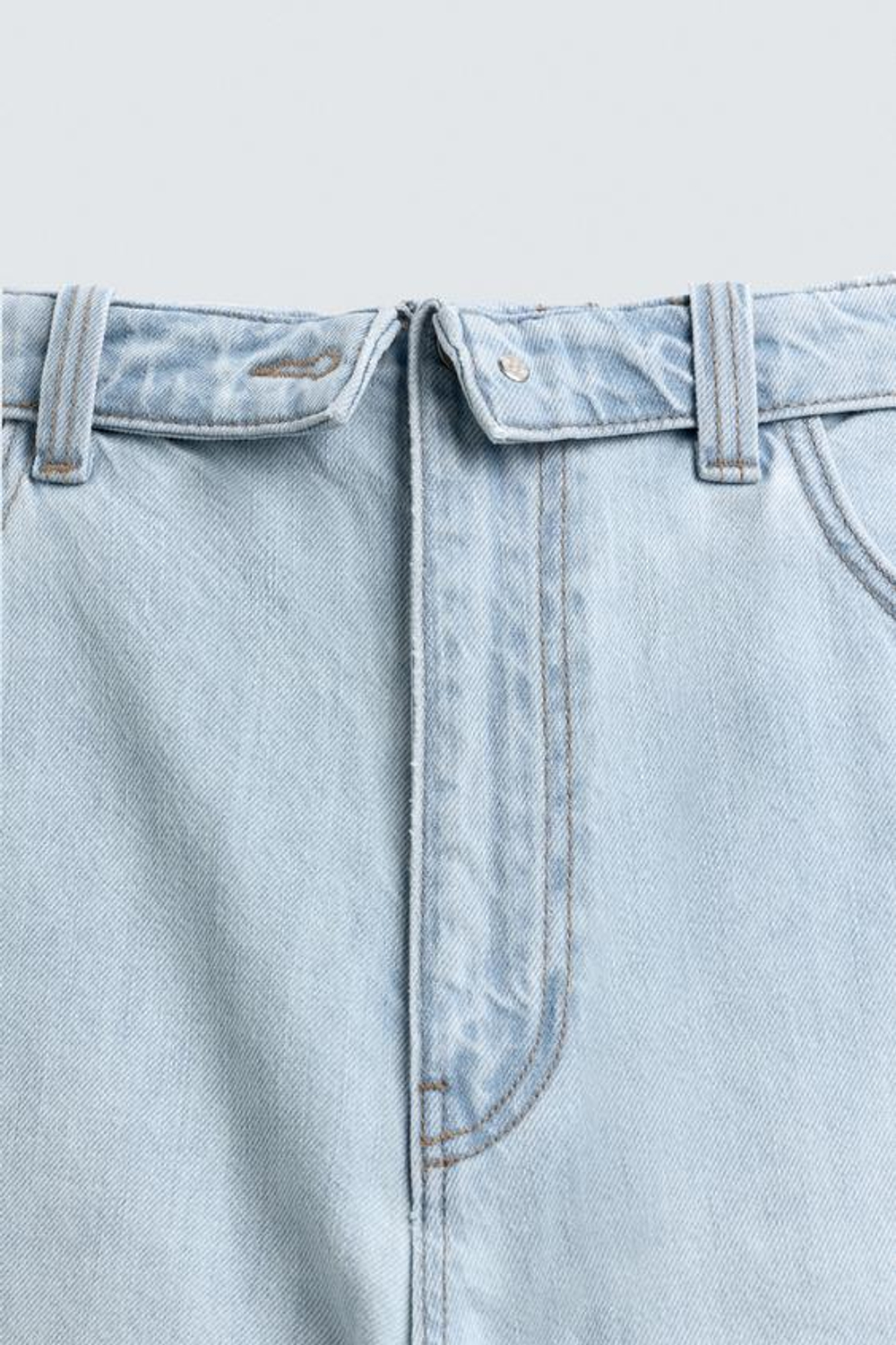 ZARA ДЖИНСЫ FLARED FIT, ГОЛУБОЙ