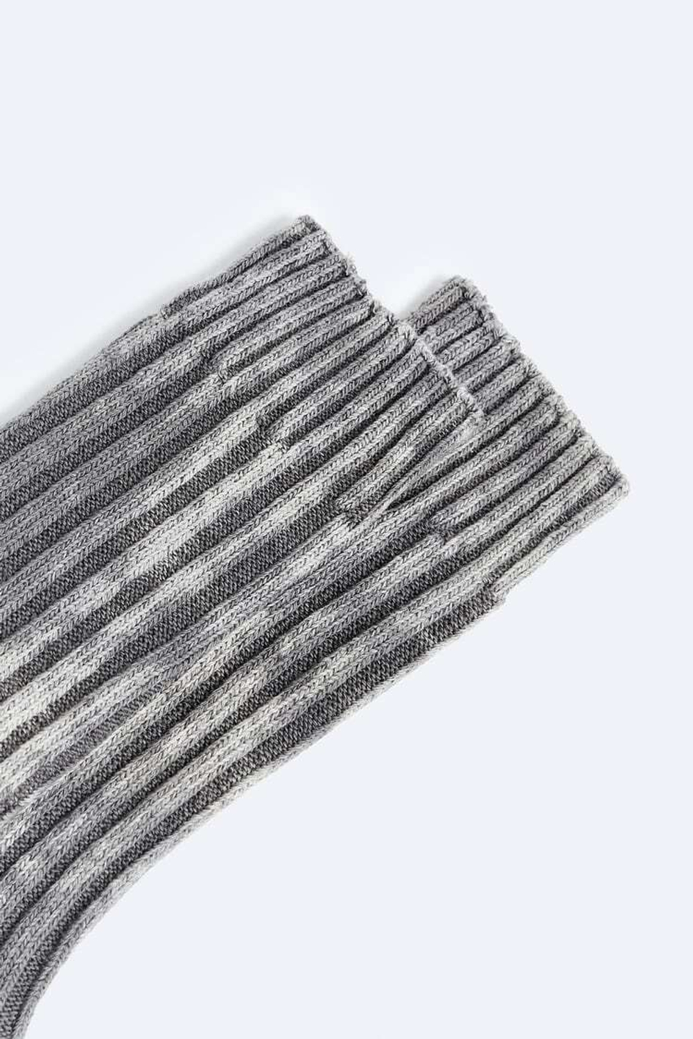 ZARA НОСКИ В РУБЧИК С ЭФФЕКТОМ ПОТЕРТОСТИ, ХАКИ