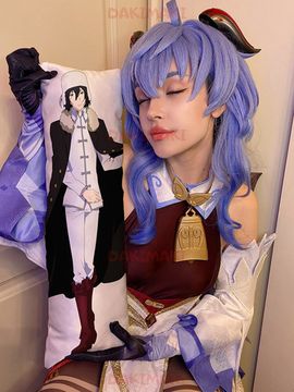 Мини дакимакура Фёдор Достоевский из Великий из бродячих псов арт. M0315, 60х20 см