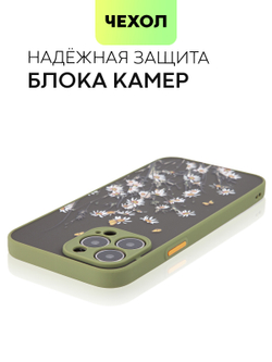 Чехол BROSCORP для Apple iPhone 13 Pro Max оптом (арт. IP13PROMAX-ST-TPU-KHAKI-PRINT)