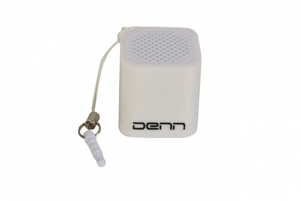 DENN DBS112 с микрофоном и встроенным аккумулятором. Мощность 2W. Белая Беспроводная аудио колонка