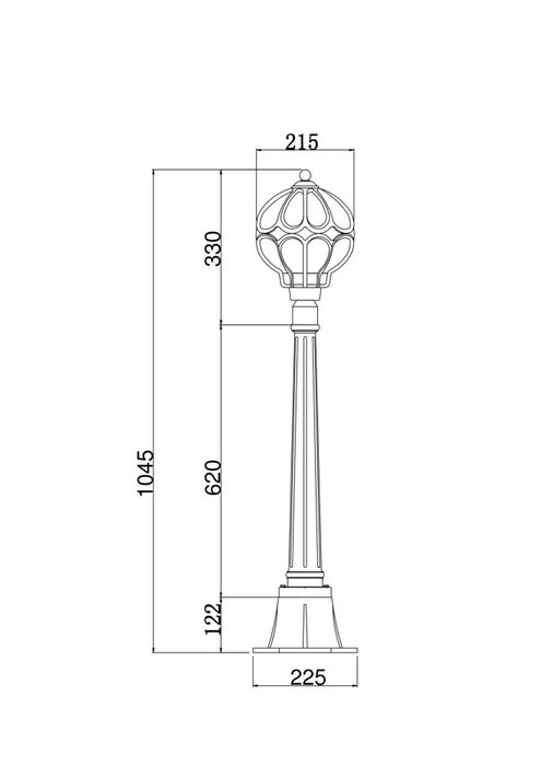 Ландшафтный светильник Maytoni O023FL-01G