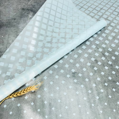 Пленка матовая с рисунком "CartaPack" Ромб градиент Васильковый