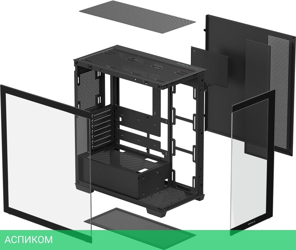 Корпус DeepCool CG580 без БП черный (R-CG580-BKNDA0-G-1)