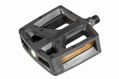 Педали MX-P679 ось 9/16"со светоотражателями, пластиковые черные