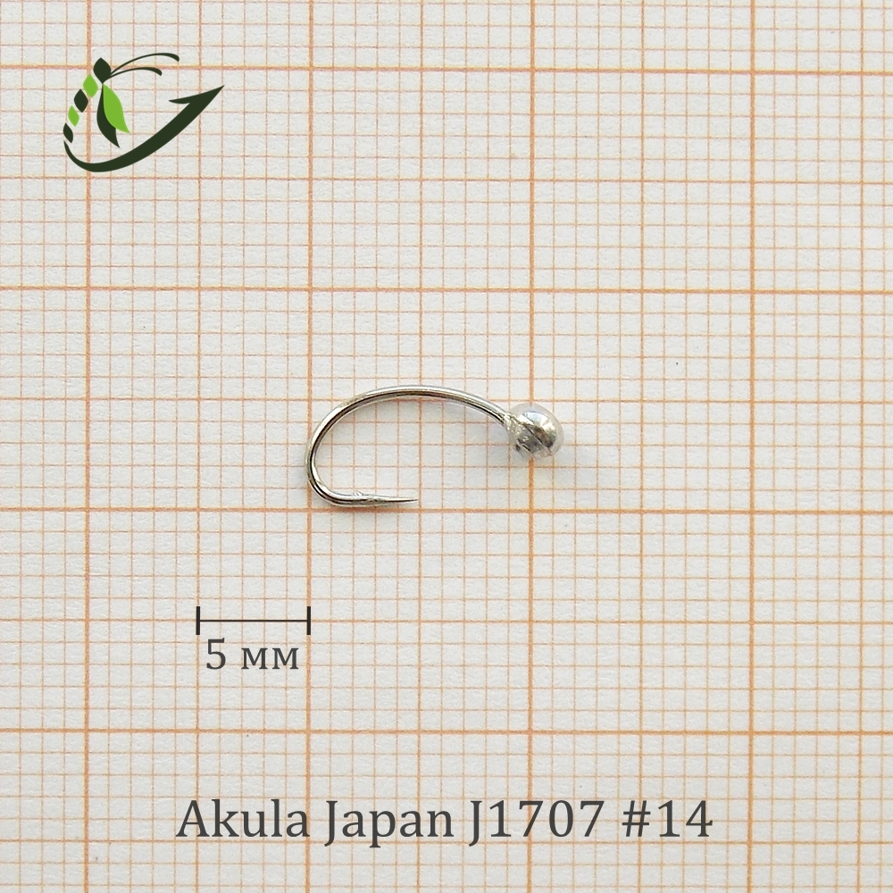 Крючок с напайкой Akula Japan J1707 (Scud) 50 шт