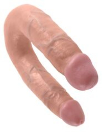 Двусторонний фаллоимитатор U-Shaped Medium Double Trouble - 34,6 см.