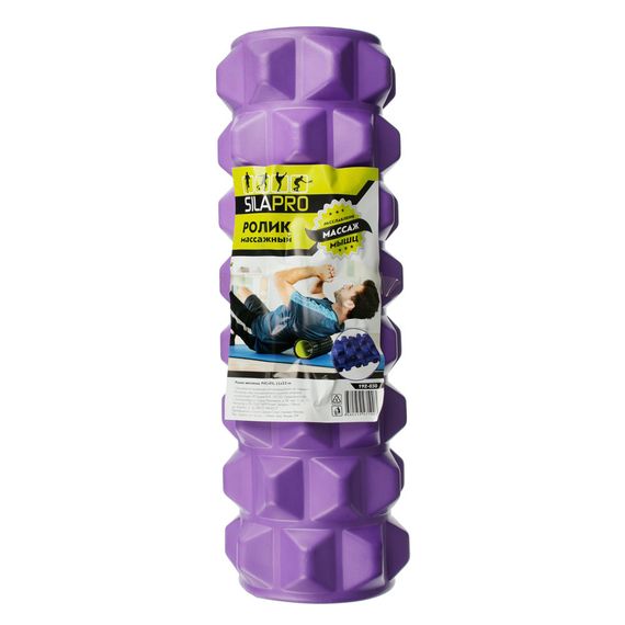 Masaj roliki \ Massage roller \ Массажный ролик PVC, EVA 11 x 33 sm (bənövşəyi)
