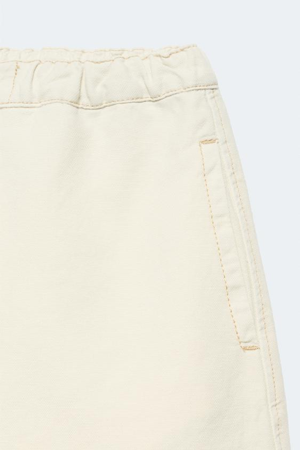 ZARA БРЮКИ-САРУЭЛЬ ИЗ ХЛОПКА И ЛЬНА - LIMITED EDITION, ЭКРЮ
