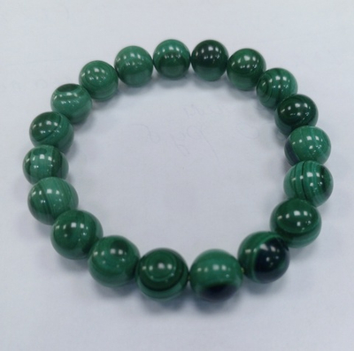 Браслет из натурального малахита