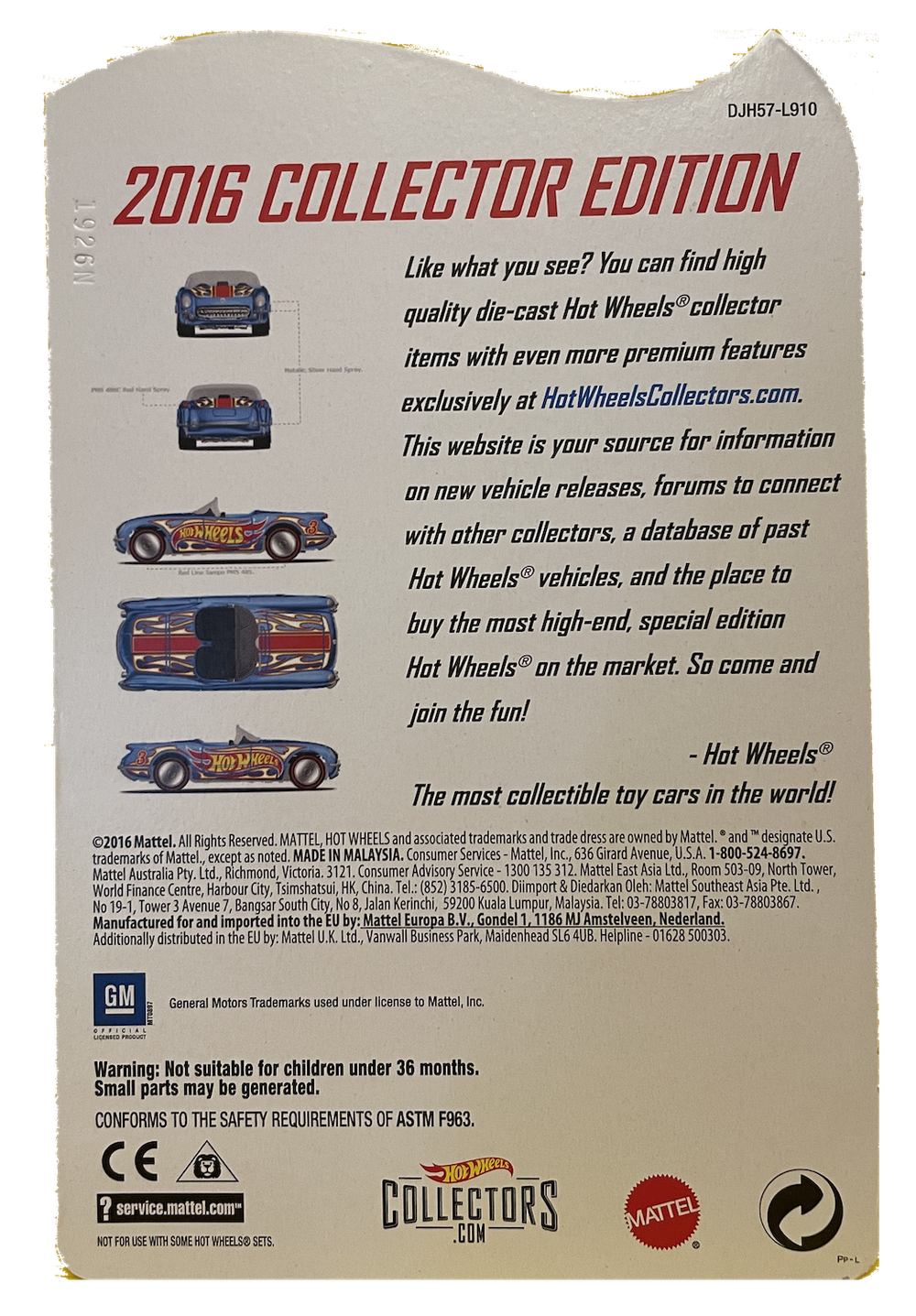 Hot Wheels 2016 Collector Edition Chevrolet '55 Corvette (2016)