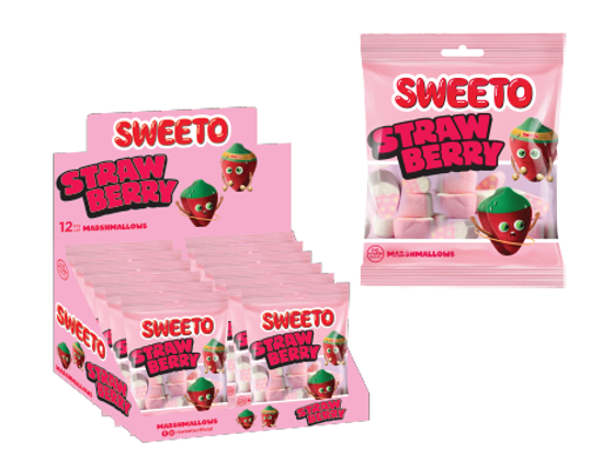 Маршмеллоу SWEETO Клубника 60г*12шт