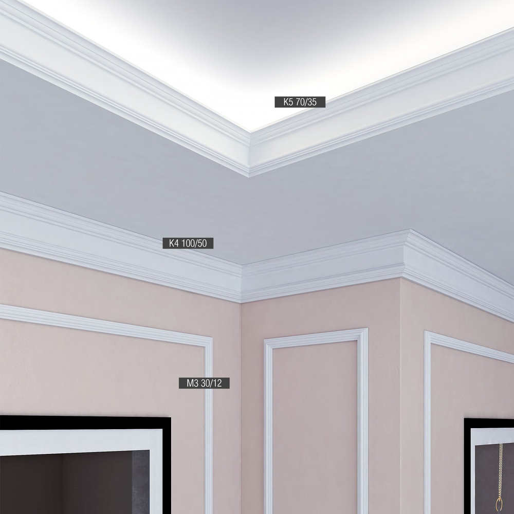 bello deco Карниз XPS К 5 (70x35) 00-00004637
