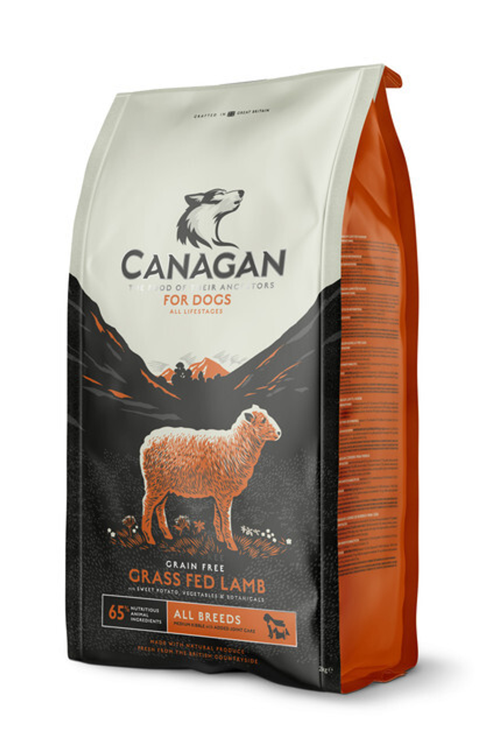 CANAGAN GF Grass Fed Lamb корм 2кг д/собак всех пород, Ягненок