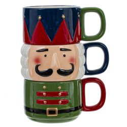 GAEM Набор из 3шт, Кружка "Щелкунчик", 300 мл, L14,5 W10 H20 см