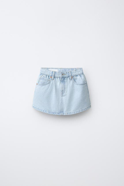 ZARA ДЖИНСОВАЯ ЮБКА, ГОЛУБОЙ
