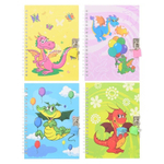 Блокнот детский Basir на замке, формат А6, серия "Дракон", переплет 7БЦ, 18*13.5 см, 48 листов, ассорти