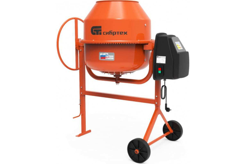 Бетоносмеситель БСЕ-120, 120 л, 500 Вт Сибртех, 95476
