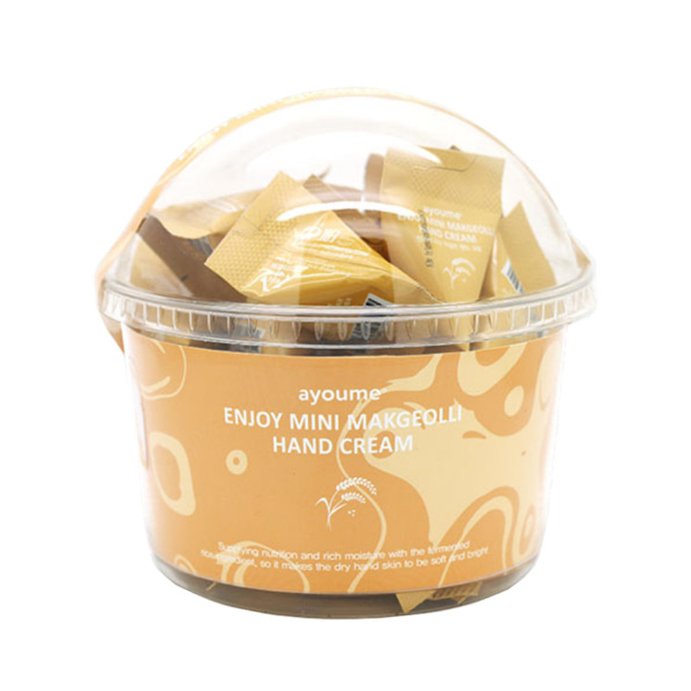 AyoumeEnjoy Mini Makgeolli Hand Cream Крем для рук с рисовым вином макколи в пирамидках