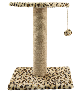 Когтеточка "Стойка № 8" с полочкой и игрушкой разноцветная, 360*360*450мм, Gamma