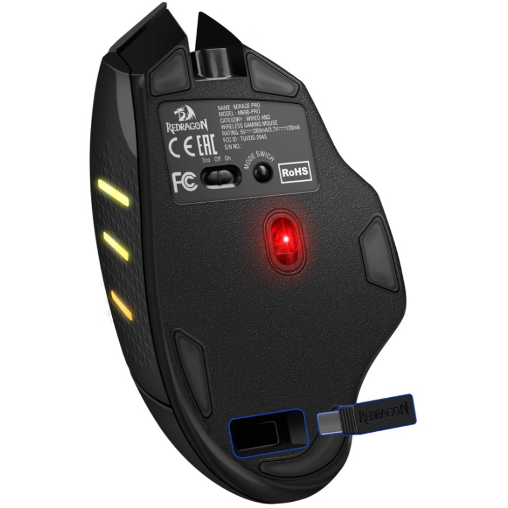 Redragon Игровая мышь беспроводная Mirage Pro черная