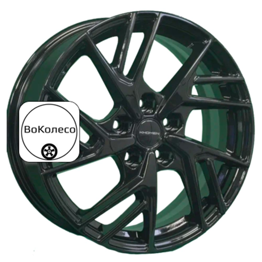 6,5x17/5x114,3 ET45 D54,1 KHW1722 (Coolray) Black Khomen Wheels