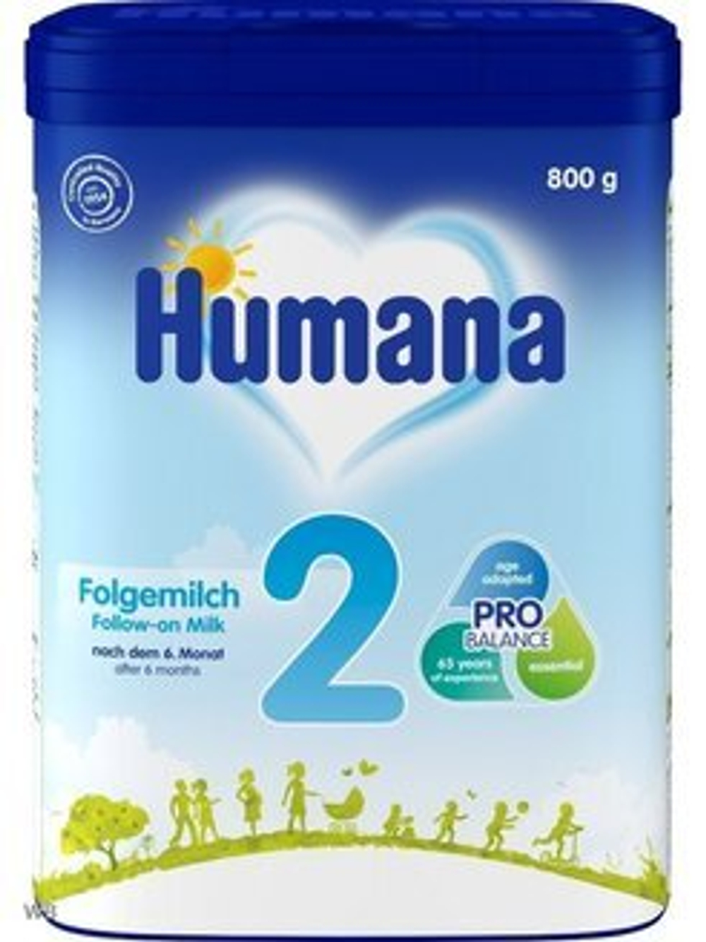 Последующая молочная смесь Humana 2 с 6 месяцев 800г