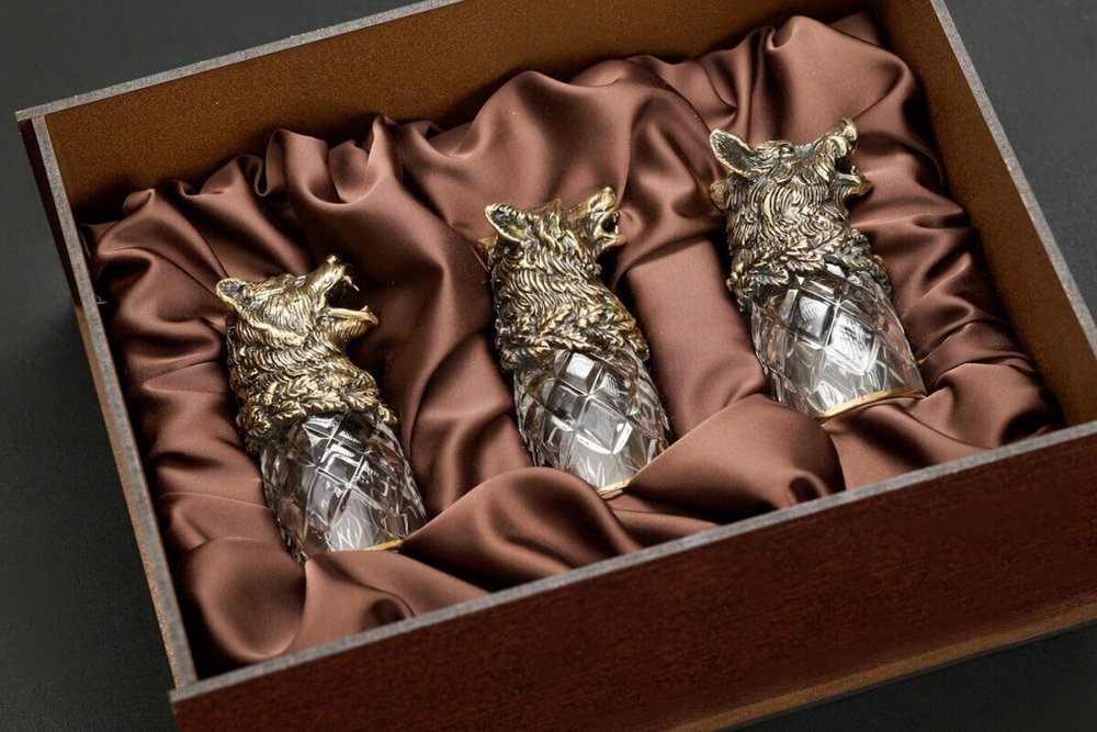 Набор стопок "Звери" в подарочной коробке