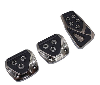 Накладки на педали NTS-AUTO 375 - Черные PEDAL-CS-375-BLACK (кт 3шт)