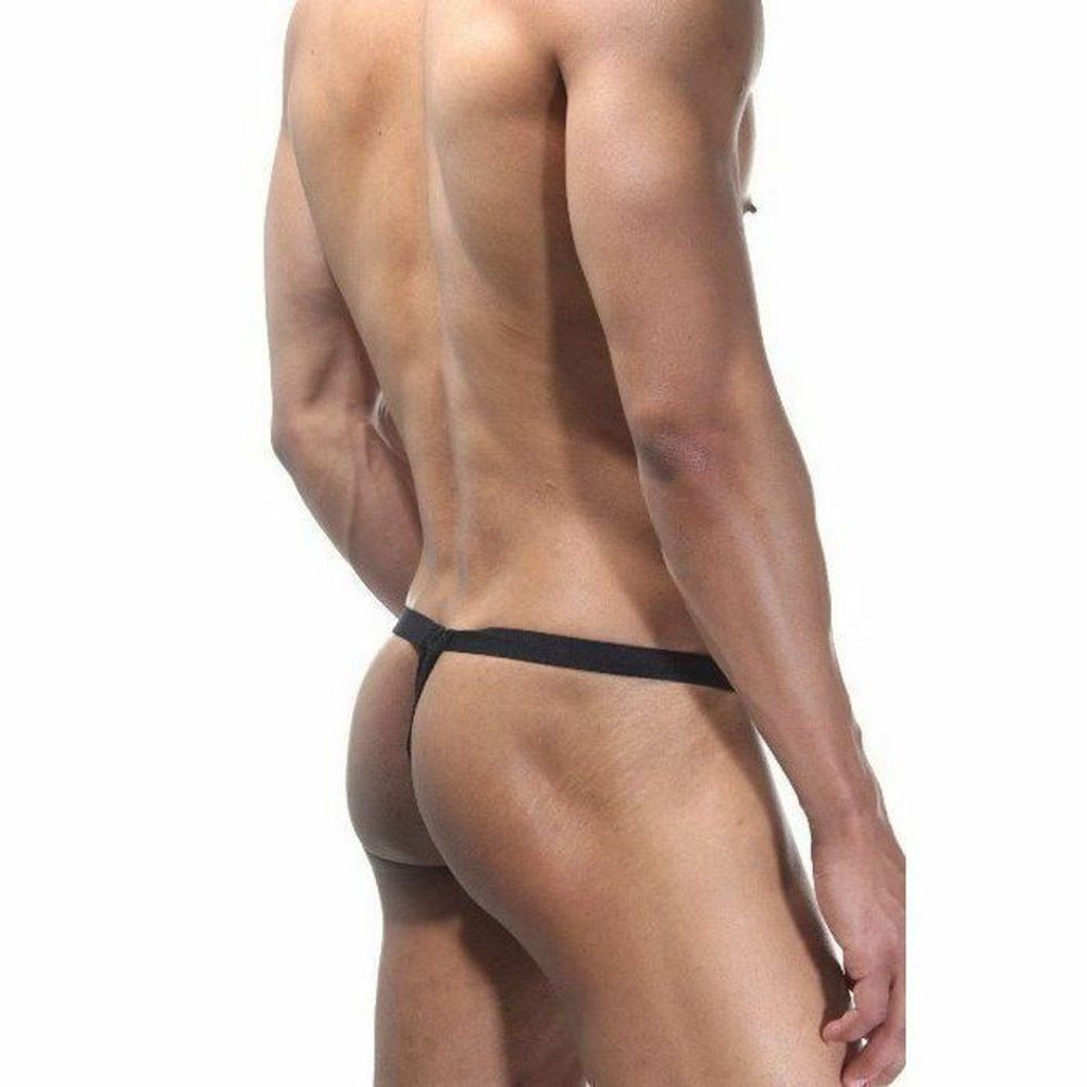 Мужские трусы стринги черные кружевные La Blinque LB15203