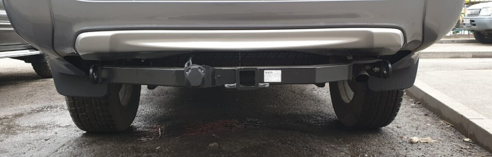 Фаркоп с элект. Smart, на Mitsubishi Pajero Sport FA 1005-E (с 2008 по 2016 г.в.с 2016 по 2021 г.в.) (паспорт и сертификат в комплекте) Бизон