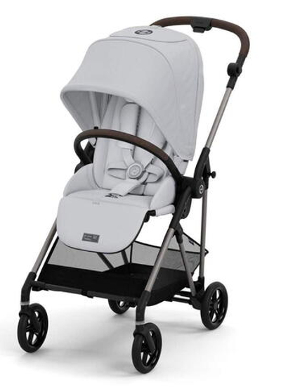 Прогулочная коляска Cybex Melio Fog Grey с дождевиком