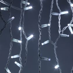 Гирлянда ЭРА ERAPS-BK1 бахрома 2x0,7 м холодный белый свет 100 LED | Профессиональное праздничное и новогоднее освещение