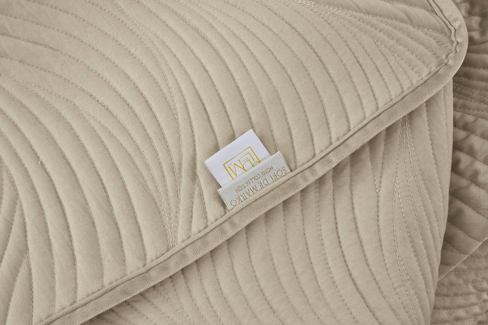 Покрывало 160х220 и наволочка 50x70 Sofi De MarkO Жизель кремовое