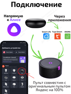 Универсальный пульт Wi-Fi ИК для Алисы