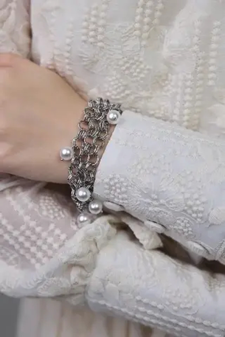 Браслет "Империя", оттенок серебро