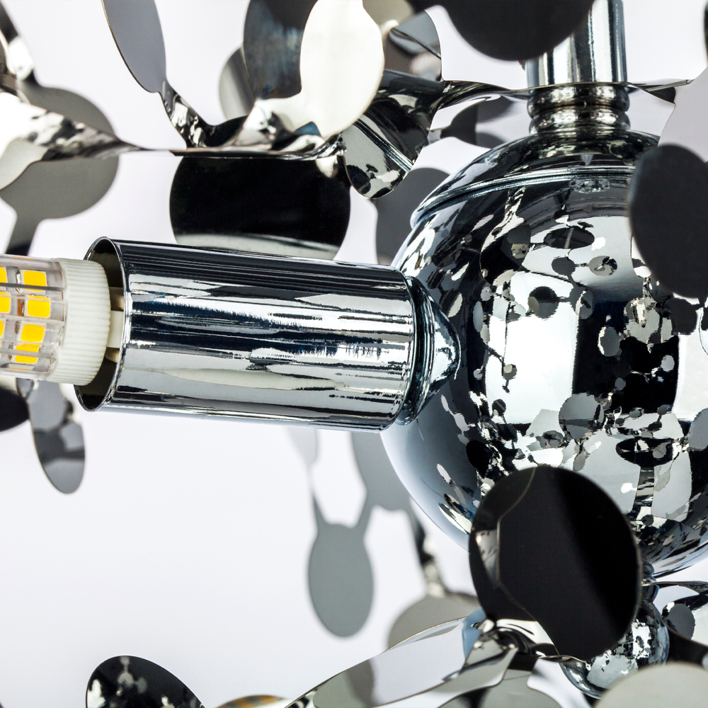 L5PR721134 Подвес пятерной круглый EXTRA 5x3x5W(led) G9  (721134 - 5 + 572154 -1) ХРОМ