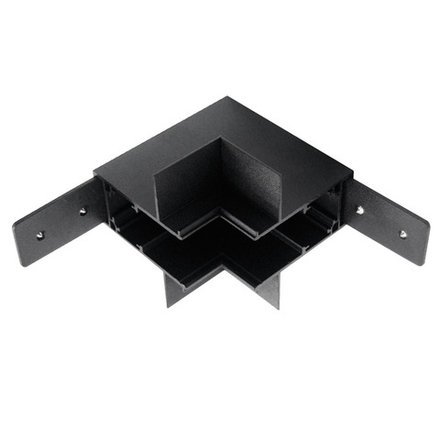 509257P Соединитель вертикальный L-образный встраиваемый UNO PRO к 509227(P)/509237P ЧЕРНЫЙ