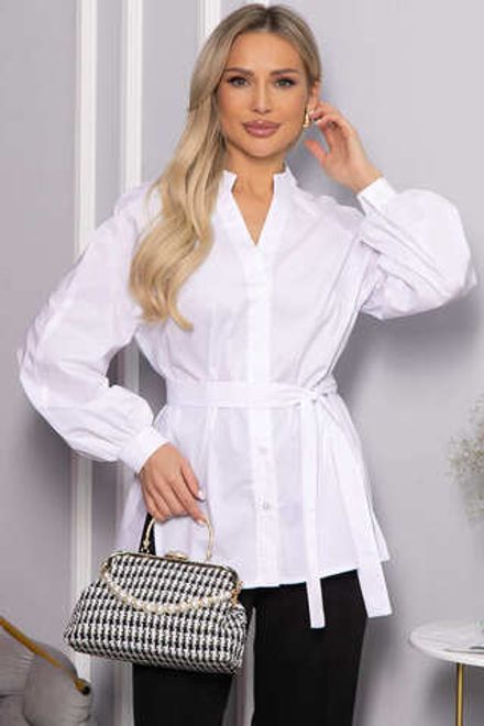 Блуза хлопковая Кристалия (белая) Б14461-16М LT Collection