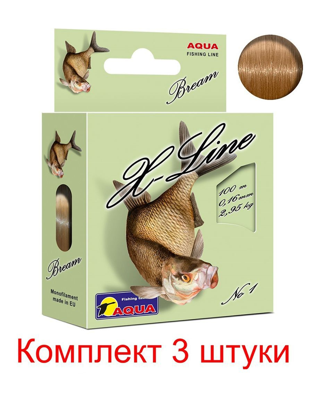 Полиэстровая леска X-Line Bream (Лещ) 0,18 мм 1 шт