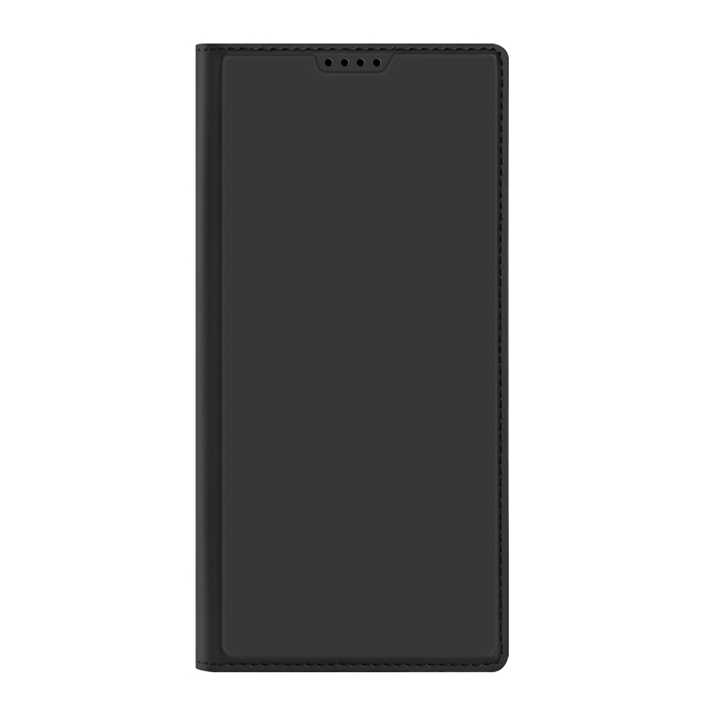 Чехол книжка из PU кожи черного цвета от Dux Ducis для Samsung Galaxy S23 Ultra, серия Skin Pro Series Case